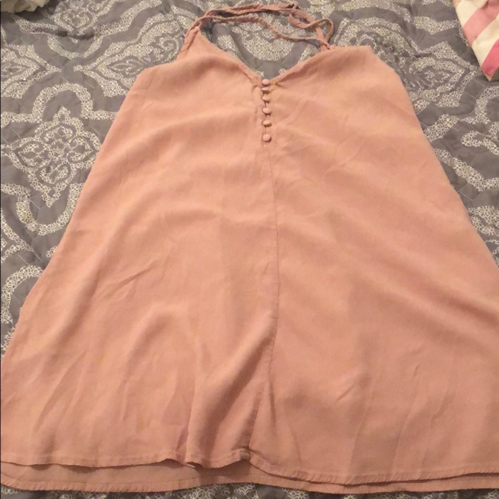 Kendall & Kylie Pink Button Up Dress